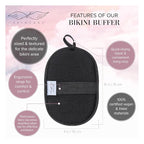 Seraphic Skincare Bikini Buffer – 100% Vegan Viscose Scrub Mitt - Image 3
