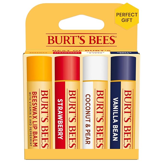 Burt's Bees Lip Balm, Strawberry, Coconut and Pear, and Vanilla Bean Pack by BurtsBees