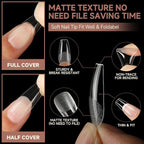 UNA GELLA Coffin Nails Tips, 12 Sizes - Image 4