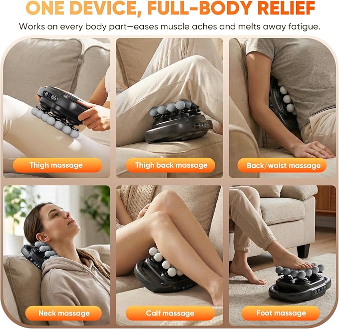 HOTU Massage Gun Deep Tissue, 16-Head Back Massager - Image 8