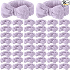 50 Pcs Spa Headband Bulk Spa Sleepover Party Supplies by Wavyknot