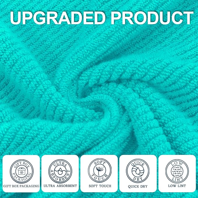 Turquoise Washcloths - Image 2