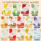 KONEUK 56 Pack Sheet Face Masks Skincare - Image 3