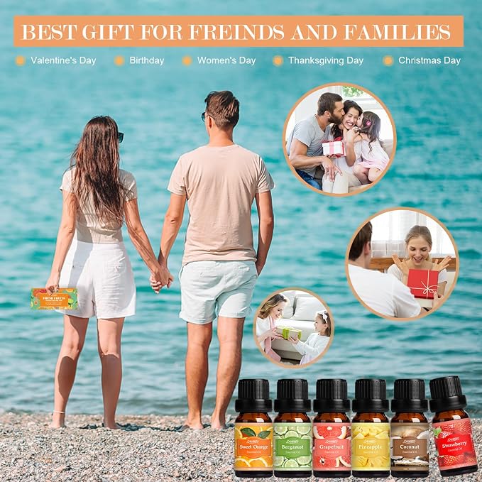 SALUBRITO Fresh Fruit Fragrance Oils Set, Essential Oils - Image 6