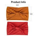 GiLi 2 Pack Wide Headbands for Women Boho African Knotted Non Slip Fashion Hair - Image 4