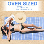 Genovega 6 Packs Oversized Turkish Beach Bath Towel Set Bulk 74"x38" Extra - Image 2
