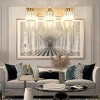 Aipsun Bathroom Vanity Light Fixtures Crystal Vanity Lighting Fixtures Brass 3 - Image 5