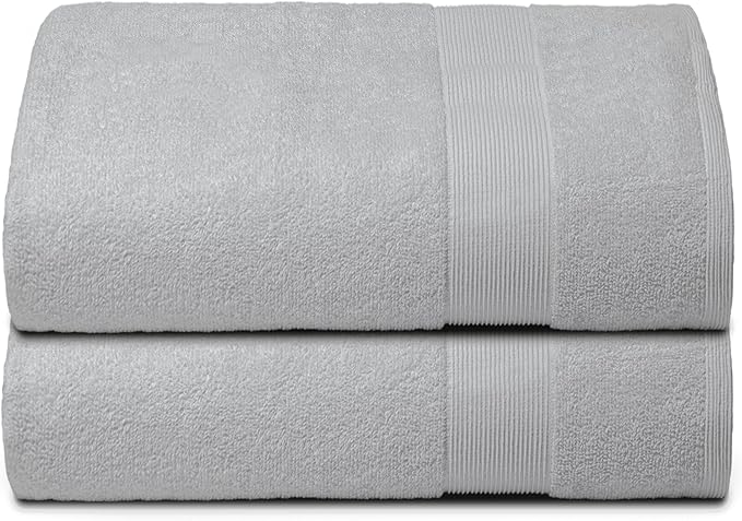 Belizzi Home Premium Cotton Oversized 2 Pack Bath Sheet 35x70-100% Pure Cotton by Unknown