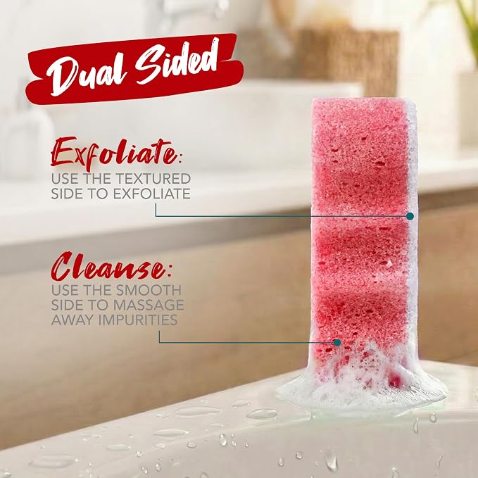 Spongeables Body Wash in a 20+ Wash Sponge, Pomegranate Punch - Image 5