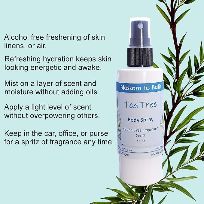 Blossom to Bath Tea Tree Body Spray - Image 3