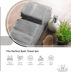 100% Cotton Bath Towel Set of 18-4 Bath Towels, 6 Hand Towels, 8 Wash Cloths - Image 3