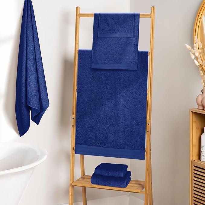 Ultra Soft 6 Pack Cotton Towel Set, Contains 2 Bath Towels 28x55 inch, 2 Hand - Image 3