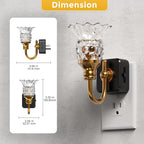 L LOHAS LED Night Lights Plug into Wall, 2 Pack 3000K Soft White LED Floral - Image 5