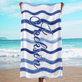 JML Custom Beach Towel with Name, Personalized Microfiber Beach Towel with Name by JML
