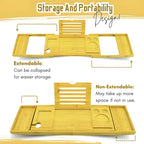 Premium Bathtub Tray with Accessories - Image 5