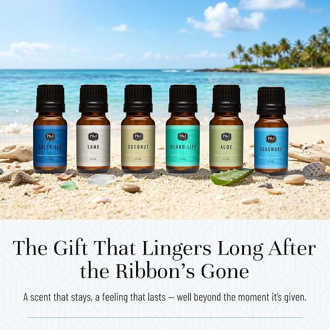 P&J Trading Fragrance Oil Surf & Sand Set | Salty Sea, Island Life, Seashore - Image 5