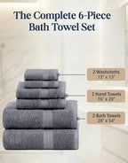 LANE LINEN 100% Cotton Towels Set - Image 4