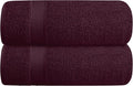 Elvana Home Cotton 2 Pack Oversized Bath Towel Set 28x55 inches, Large Bath by Unknown