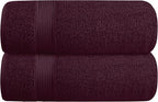 Elvana Home Cotton 2 Pack Oversized Bath Towel Set 28x55 inches, Large Bath by Unknown