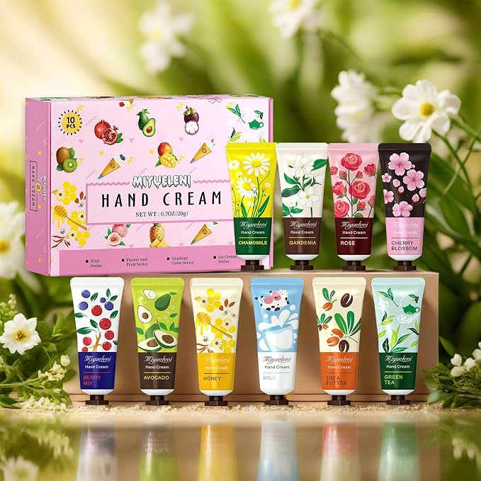 10 Pack Hand Cream Gift Set, Mothers Day Gifts, Moisturizing Hand Lotion Travel - Image 3