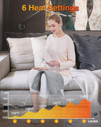 WOOMER Extra Large Heating Pad, Electric Heating Pad - Image 2