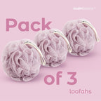 MainBasics Bath Shower Loofah Sponge Pouf Body Scrubber Exfoliator Body Wash - Image 6