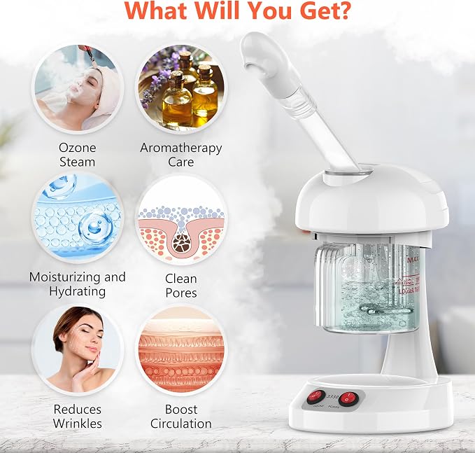Facial Steamer - TASALON Ozone Face Steamer - Image 7