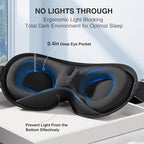YFONG Weighted Sleep Mask, Women Men 3D Eye Mask Blocking Lights Sleeping Mask - Image 4