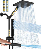 Filtered Shower Head with Handheld Combo High Pressure Shower Head with Filters by HOMBETER
