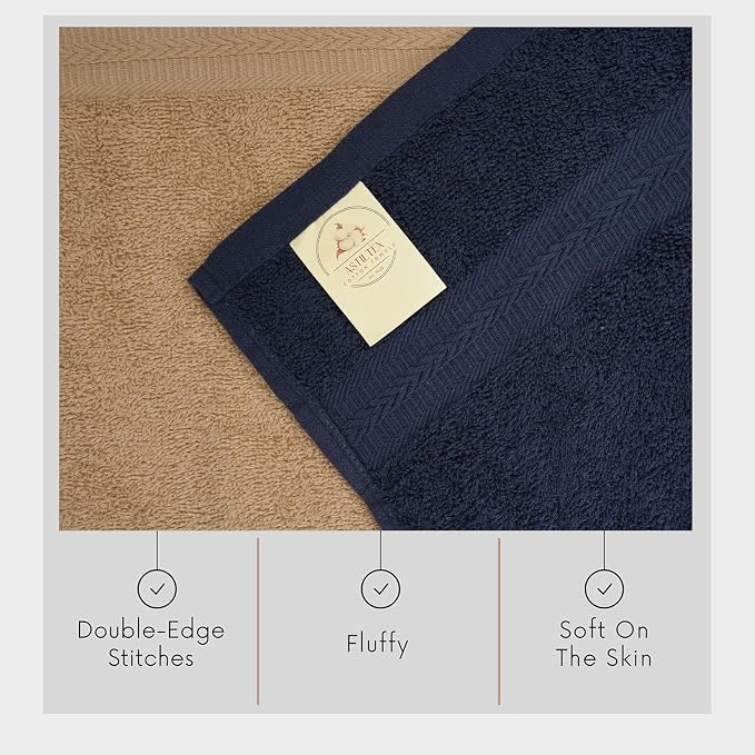 Medium Bath Towels Pack of 6 – 24x48 Inches – Soft, Quick Dry & Highly - Image 3