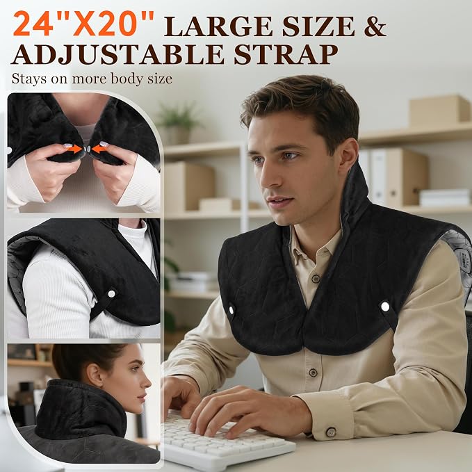 UTK 30s Fast Heating Pad, 6X Deeper Far Infrared Heating pad - Image 6