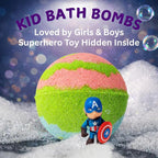 EvolutionUSA 1pc Green Epic Superhero Bath Bombs - Image 2