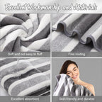 SmoothNovelty 16 Pack Microfiber Bath Towels Bulk 27'' x 60'' Oversized Size - Image 3