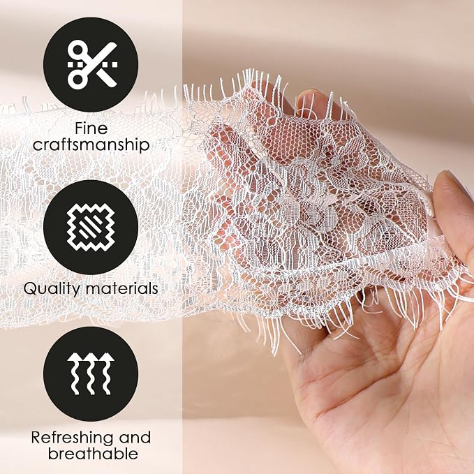 FRESHME Lace Blindfold Sleep Mask - Image 5