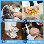 LEOBRO 100PCS Disposable Shower Caps, Shower Caps - Image 8