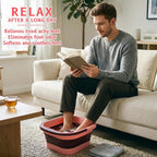 2 Pack Collapsible Foot Bath Plastic Foot Soaking Tub Portable Feet Bucket - Image 6