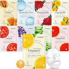 KONEUK 9 Pack Collagen Face Masks Skincare by KONEUK