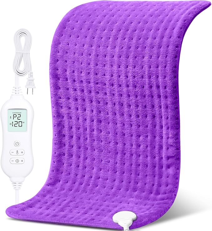 NOWWISH Heating Pad for Back Pain Relief & Period Cramps, 33x17 Inches Large by NOWWISH
