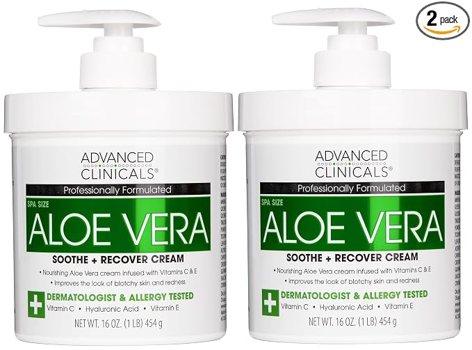 Advanced Clinicals Aloe Vera Lotion Skin Care Relief | Vitamin E Infused by AdvancedClinicals
