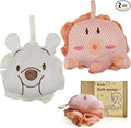 Kids Loofah, Cute Octopus & Bear Bath Sponge, Double-Layer Soft Mesh Loofah by Unknown