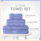 Martex 6-Piece 100% Ringspun Cotton Towel Set | Quick Dry | Super Absorbent & - Image 3