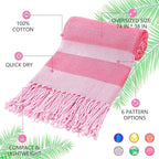 Genovega 6 Packs Oversized Turkish Beach Bath Towel Set Bulk 74"x38" Extra - Image 6