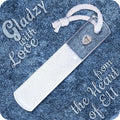 GLADZY Czech Glass Foot File Callus Remover – Double Sided Etched, Different by Gladzy