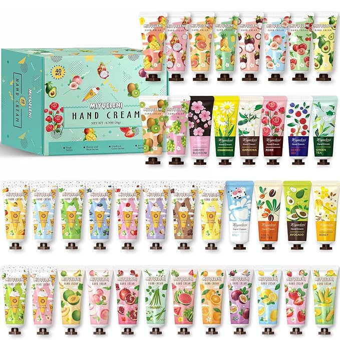 40 Pack Hand Cream Gift Set, Mothers Day Gifts, Moisturizing Hand Lotion by Unknown