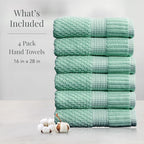 NY Loft 100% Cotton Hand Towel 6 Pack | Super Soft & Absorbent Quick-Dry Hand - Image 2