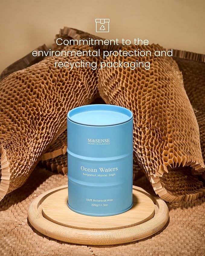 M&SENSE Ocean Waters Scented Candles Summer Soy Candle, Beach Candle - Image 7