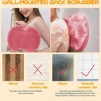 Shower Foot Scrubber, Wall Mounted Bath Massage Pad, Back Scrubber Back - Image 4