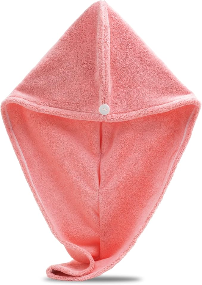 Microfiber Hair Towel Wrap, Hair Turban Towel Super Absorbent Twist Turban Dry by Unknown