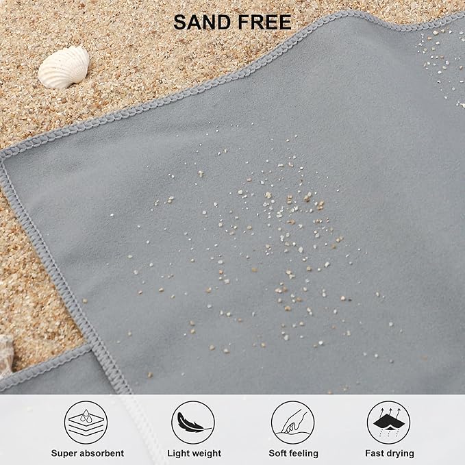 Rainleaf Microfiber Towel Perfect Travel & Gym & Camping Towel. Quick Dry - Image 5