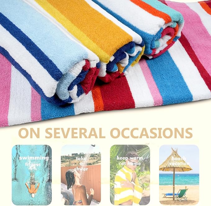 CASA COPENHAGEN Bora Bora Beach Towels Designed in Denmark Rough and Tough - Image 5